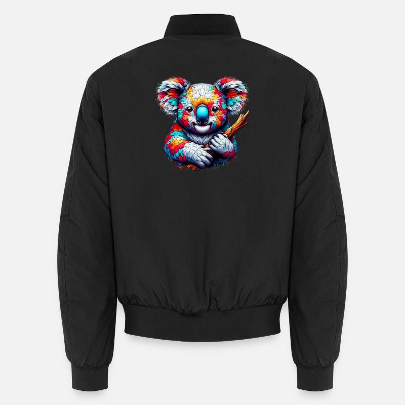 Koala - Unisex Bomber Jacket - black