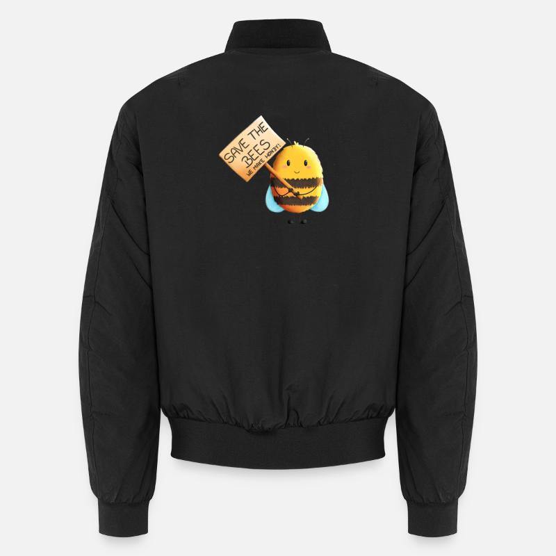 Save the bees - Rettet die Bienen Unisex Bomberjacke