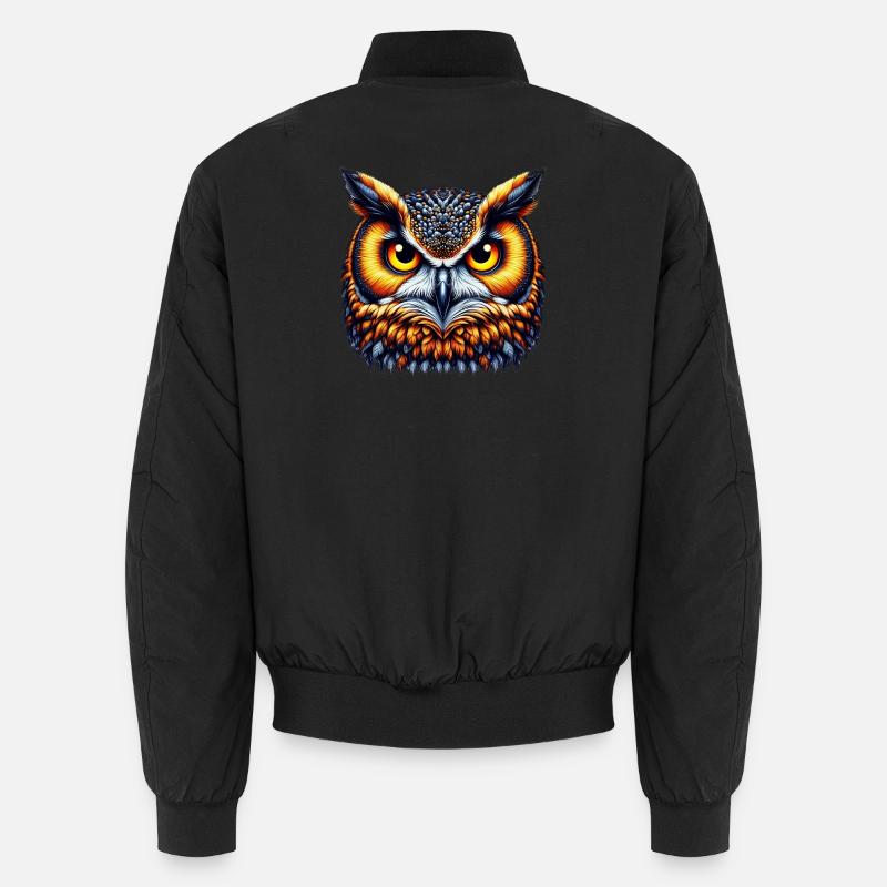 Hibou - Bomber unisexe - noir