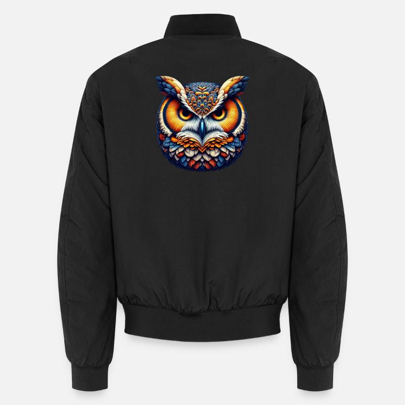 Hibou - Bomber unisexe - noir