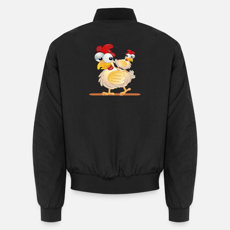 CHICKENS COSTUMES COUPLES Unisex Bomber Jacket