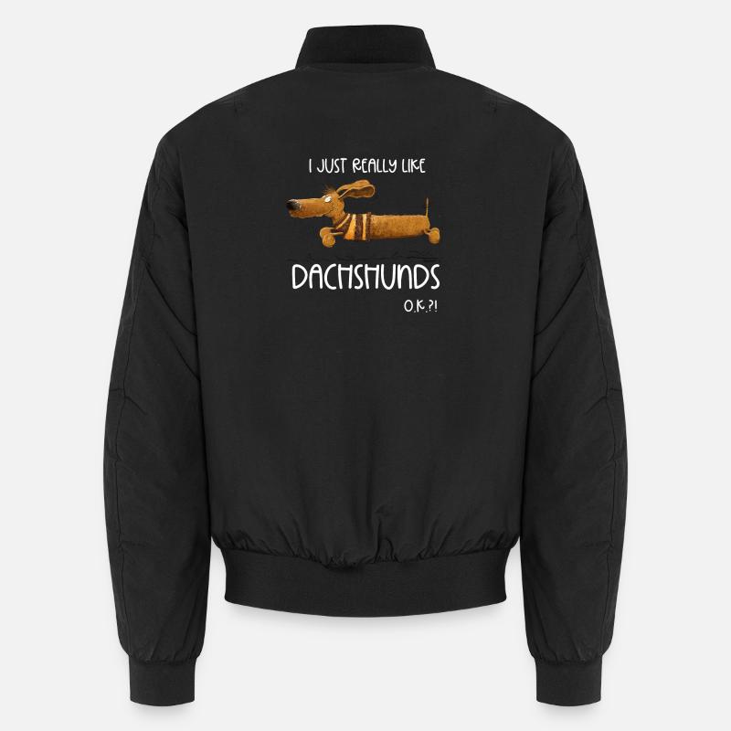 I Just Really Like Dachshunds Dackel Teckel Unisex Bomberjacke