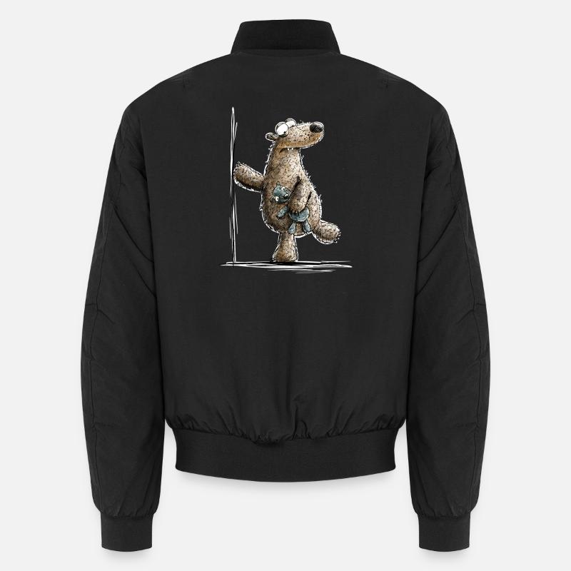 Drolliger Brauner Bär Mit Kuscheltier Unisex Bomberjacke