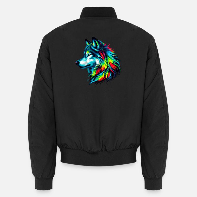 Wolf Unisex Bomberjacke
