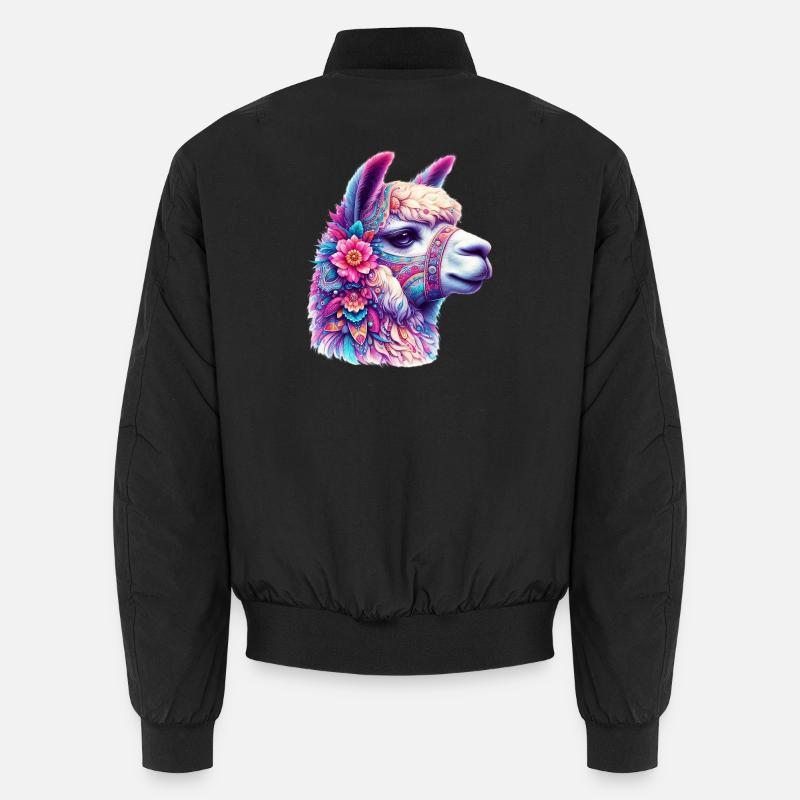 Alpaga - Bomber unisexe - noir