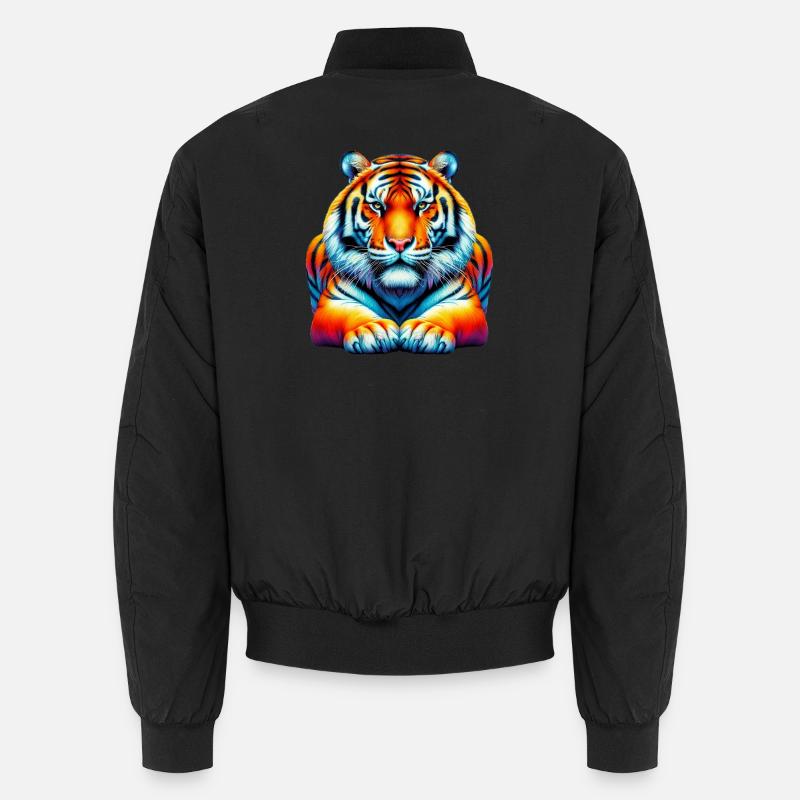 Tiger - Unisex Bomberjacke - Schwarz