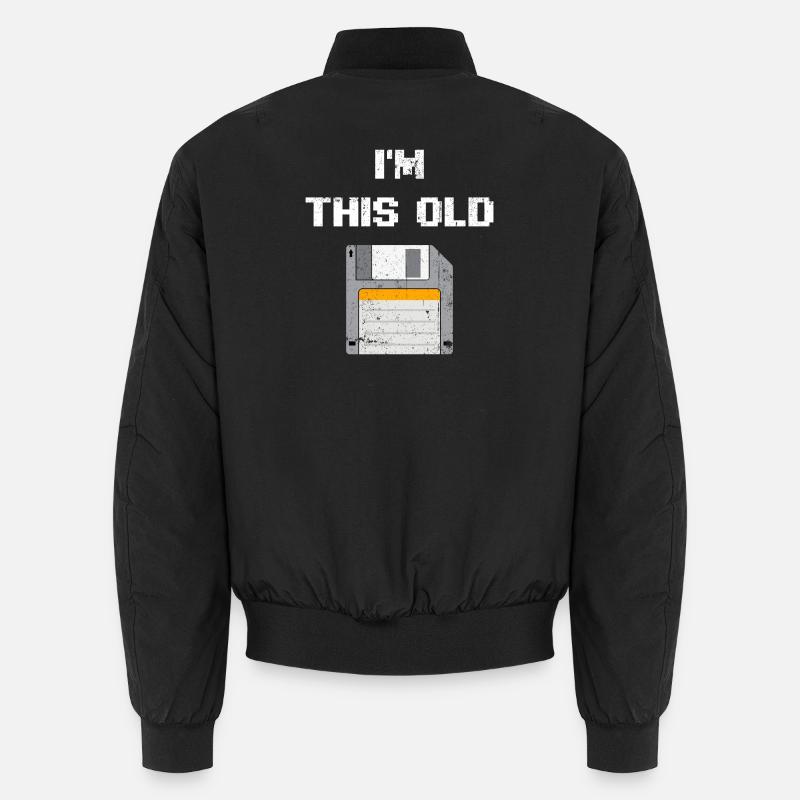 Retro Diskette Era T-Shirt Unisex Bomberjacke