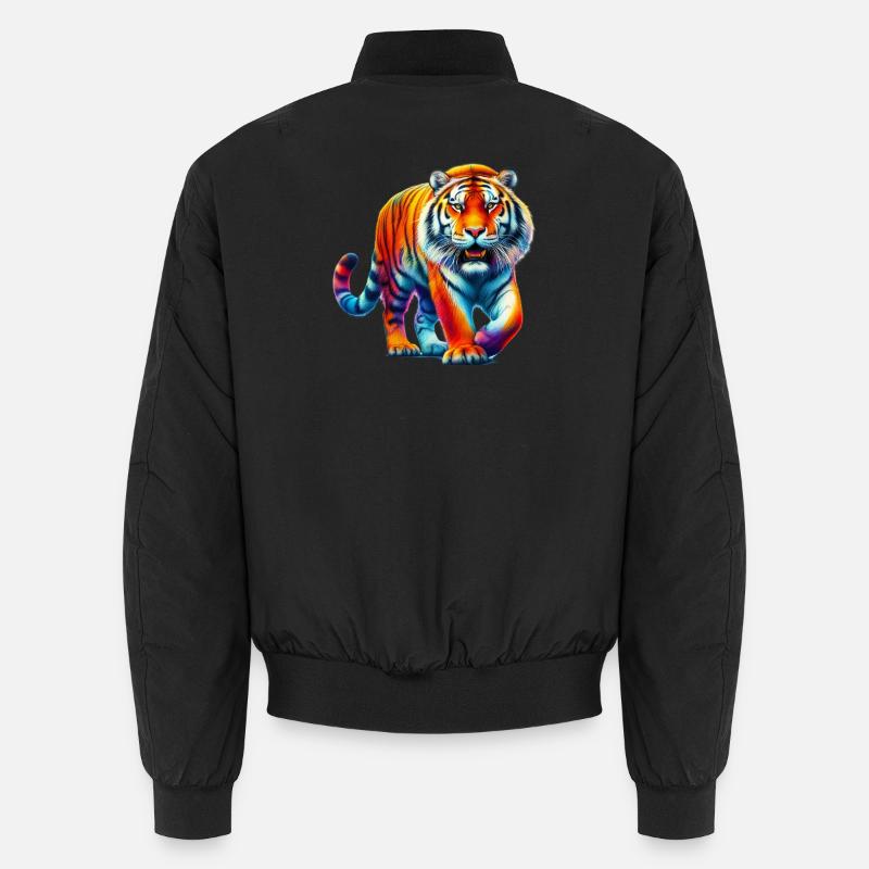Tiger - Unisex Bomber Jacket - black