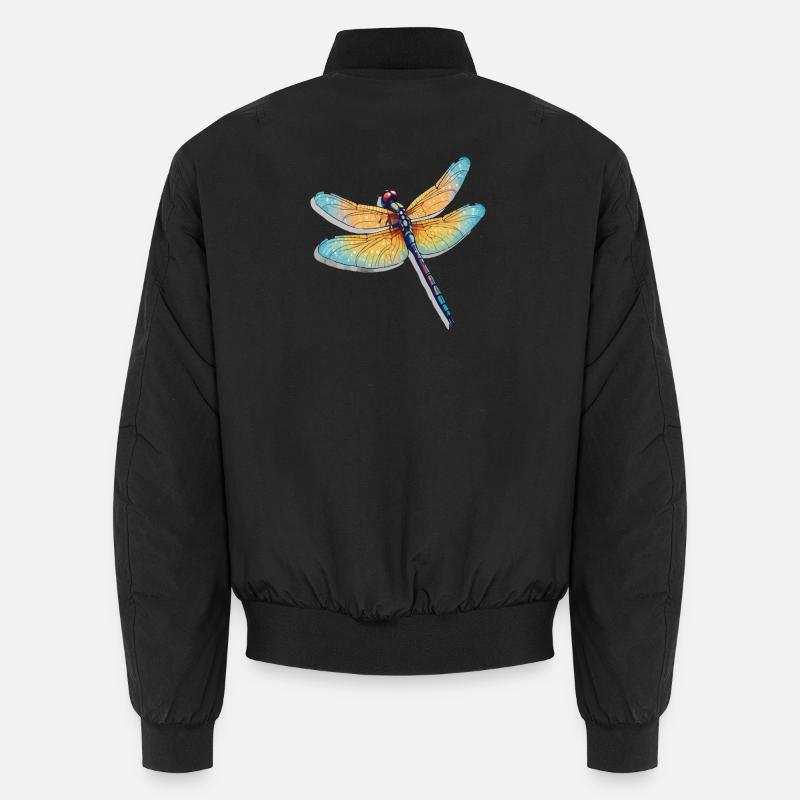 Illustration de libellule colorée Bomber unisexe