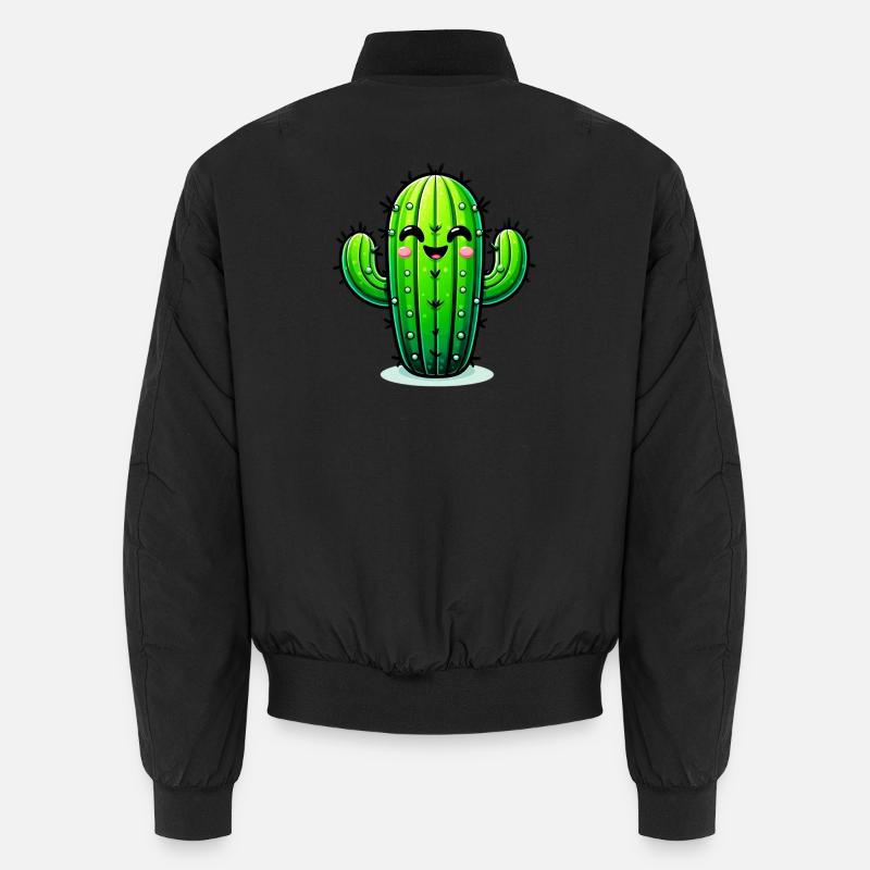 Kaktus - Unisex Bomberjacke - Schwarz