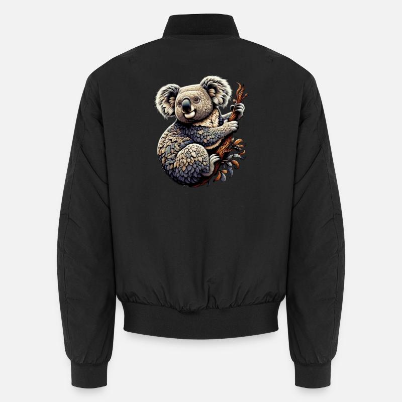 Koala - Unisex Bomberjacke - Schwarz