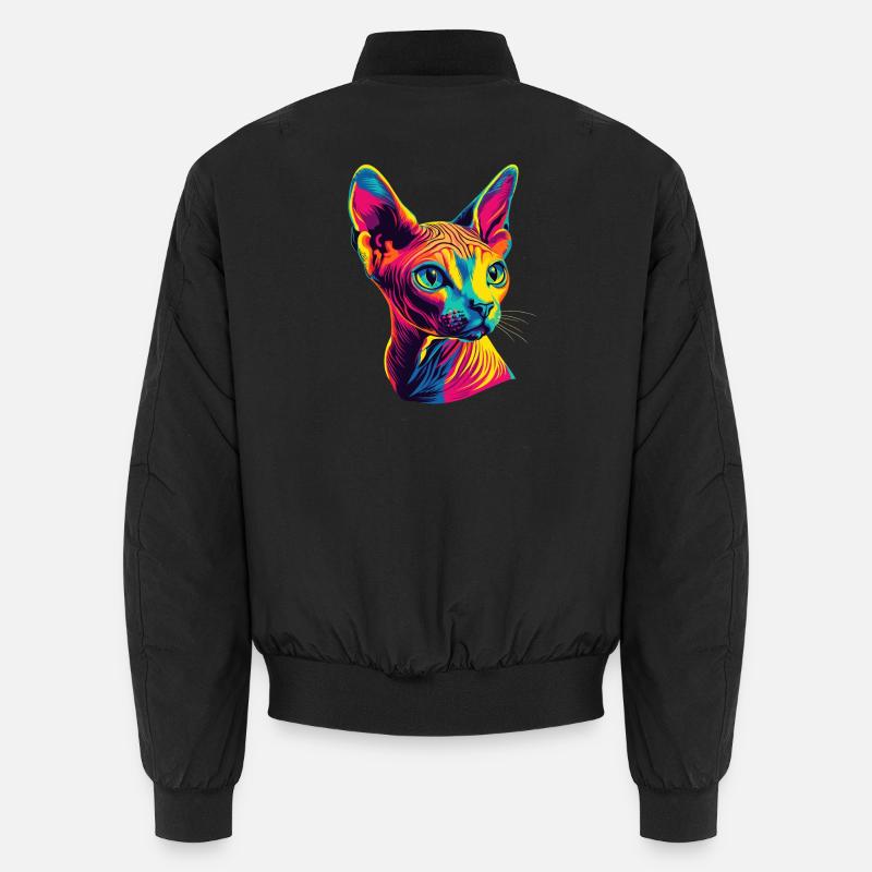 Chat Sphynx Chat Sphynx Chat Canadien Mignon Sphinx Bomber unisexe