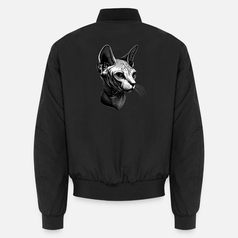 Chat Sphynx Chat Sphynx Chat Canadien Mignon Sphinx Bomber unisexe