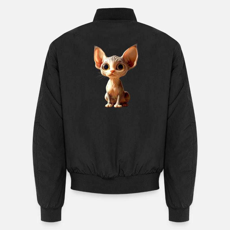 Chat Sphynx Chat Sphynx Chat Canadien Mignon Sphinx Bomber unisexe