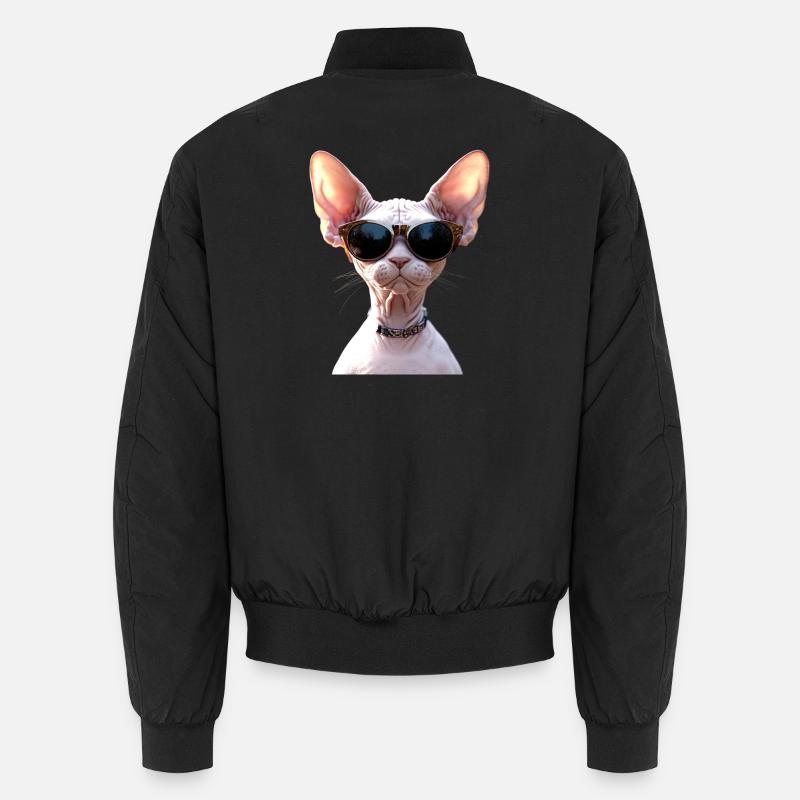 Chat Sphynx Chat Sphynx Chat Canadien Mignon Sphinx Bomber unisexe