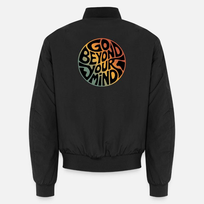 Go Beyond Your Mind - Unisex Bomber Jacket - black
