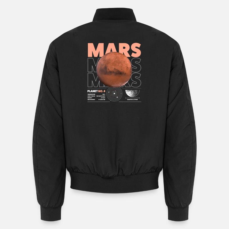 Mars details - Unisex Bomberjacke - Schwarz