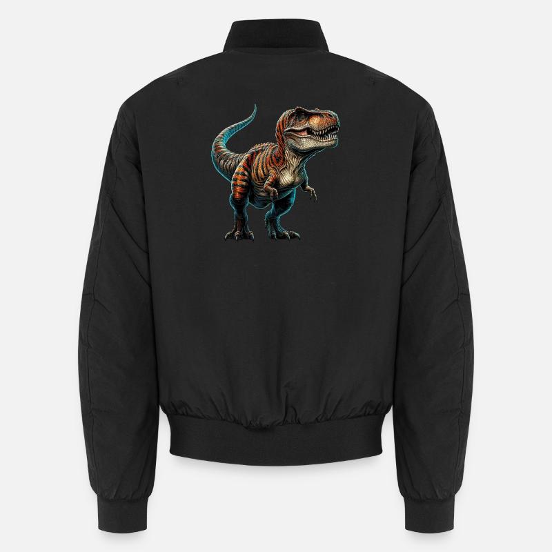 Dinosaur - Unisex Bomber Jacket - black