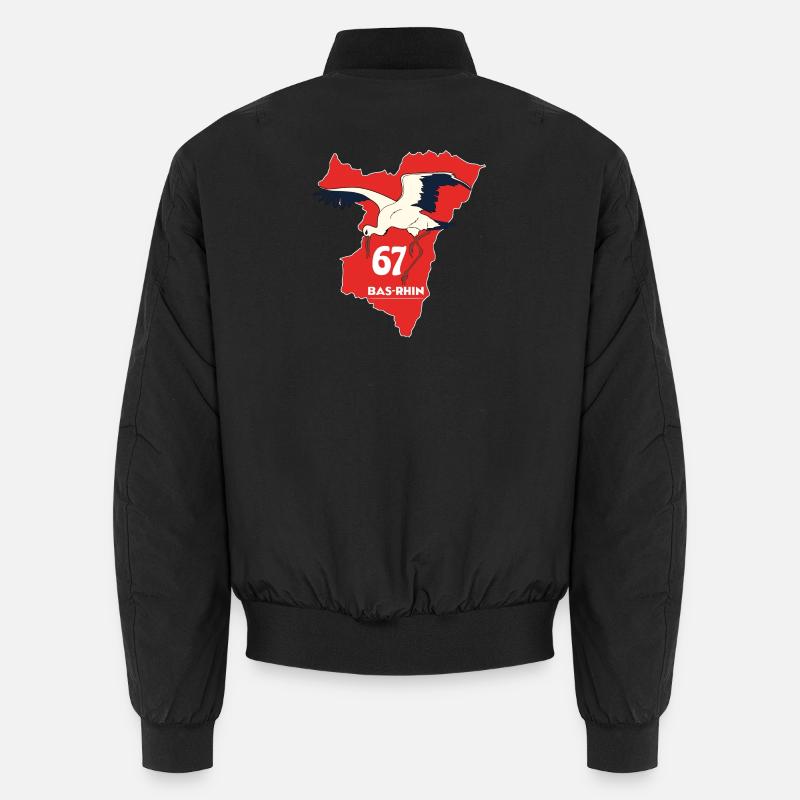 Bas-Rhin - Unisex Bomber Jacket - black