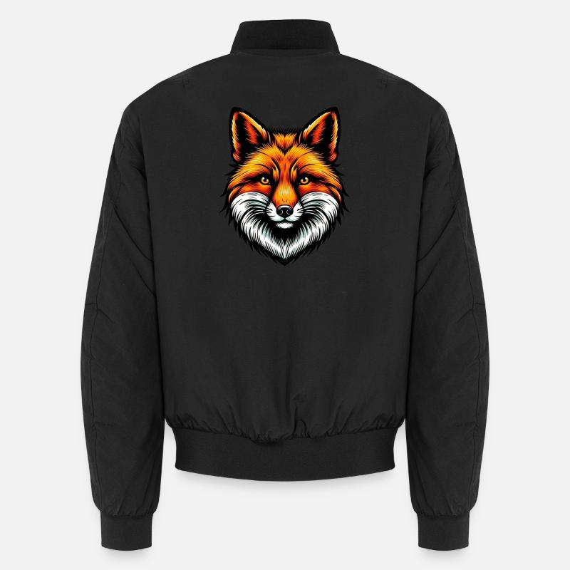 Fuchs - Unisex Bomberjacke - Schwarz