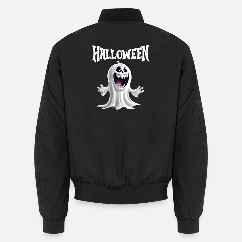Halloween, Ghost, Celebrate Halloween - Unisex Bomber Jacket - black