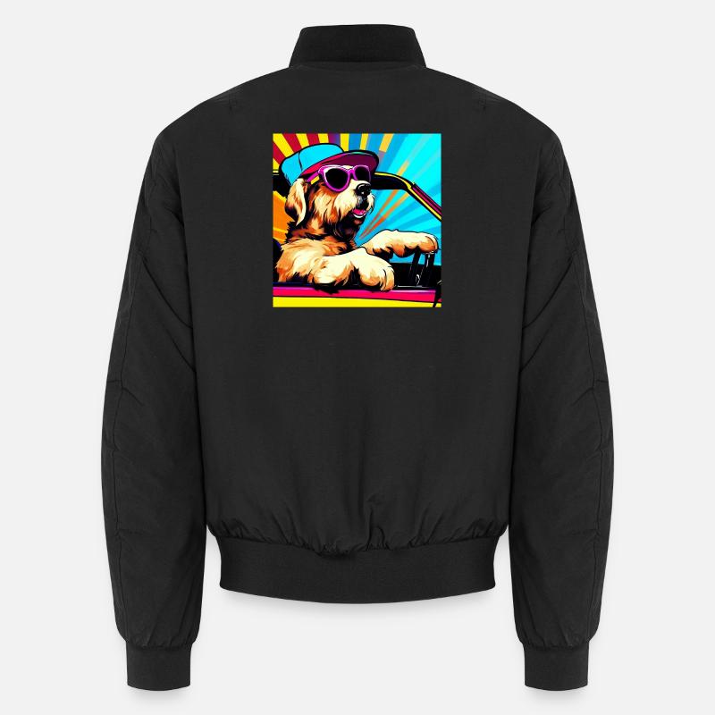 Hund - Unisex Bomberjacke - Schwarz