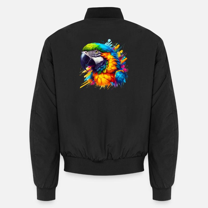 Parrot - Unisex Bomber Jacket - black