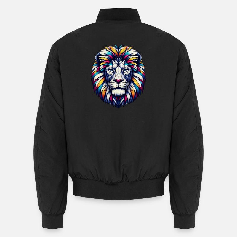 Lion - Bomber unisexe - noir