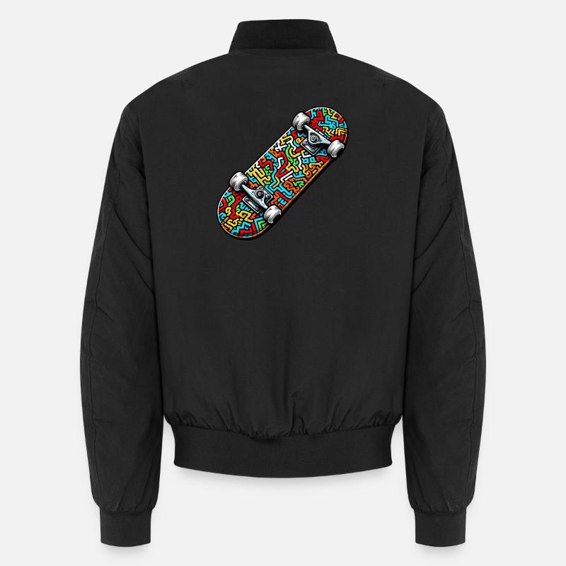 Skateboard - Unisex Bomberjacke - Schwarz