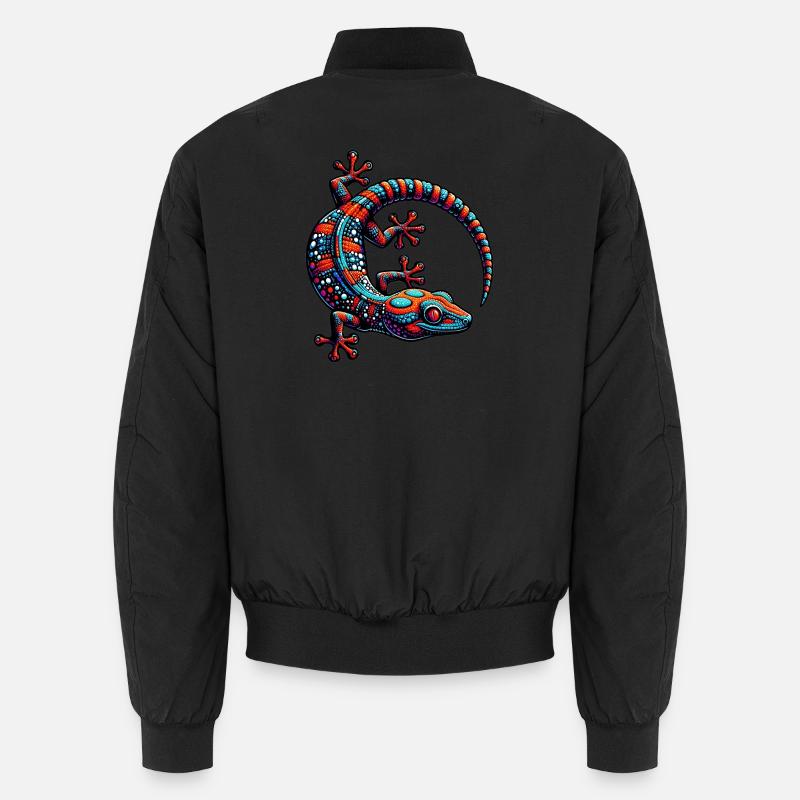 Gecko - Unisex Bomber Jacket - black