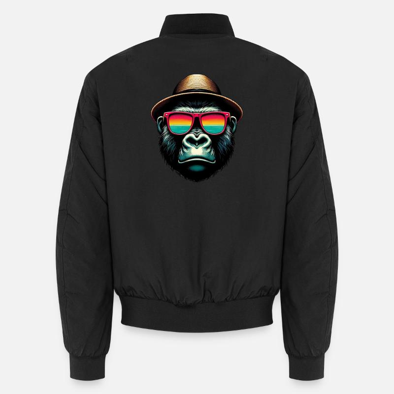 Gorilla - Unisex Bomberjacke - Schwarz