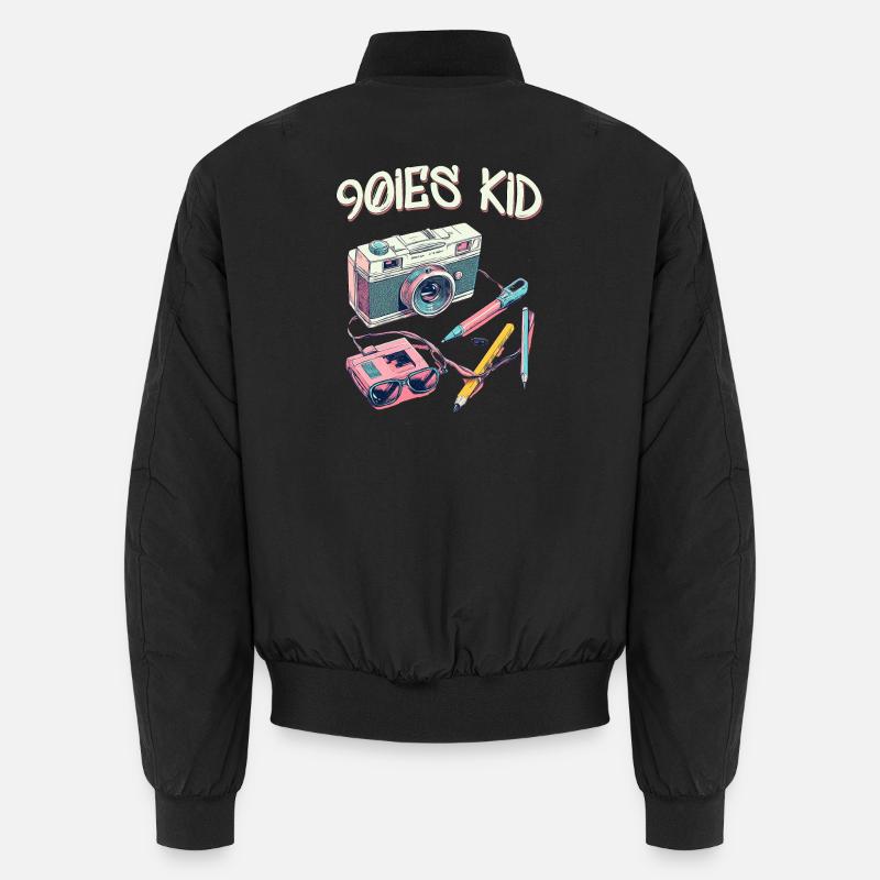 90s kid - Unisex Bomber Jacket - black