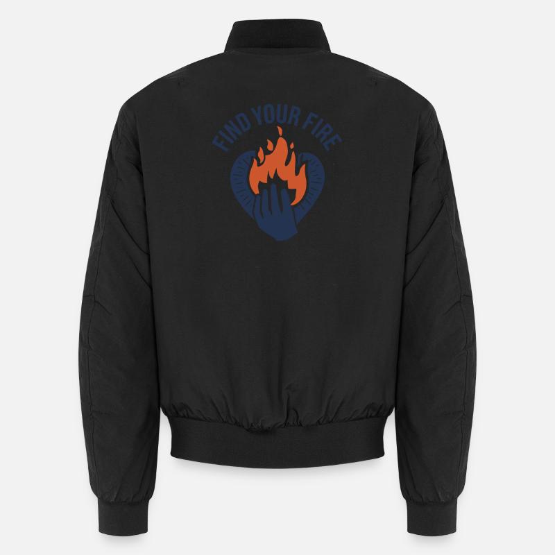 Finde deine Feuerflamme - Unisex Bomberjacke - Schwarz