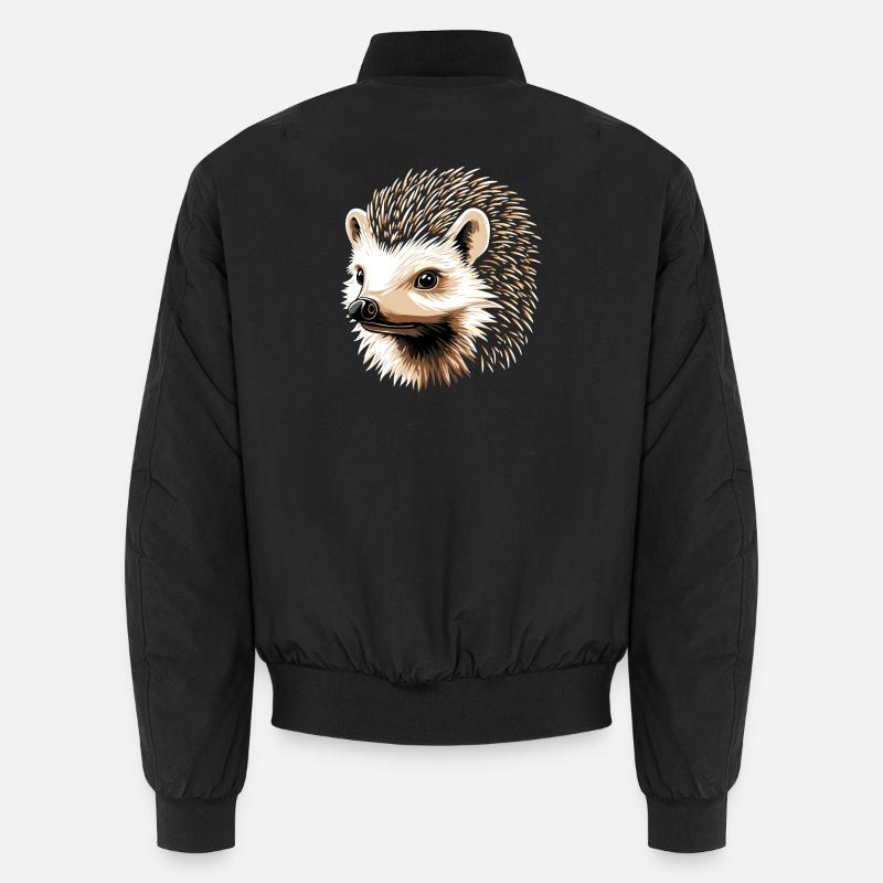 Igel Weißbauchigel Stacheligel Liebe Süßer Igel Unisex Bomberjacke