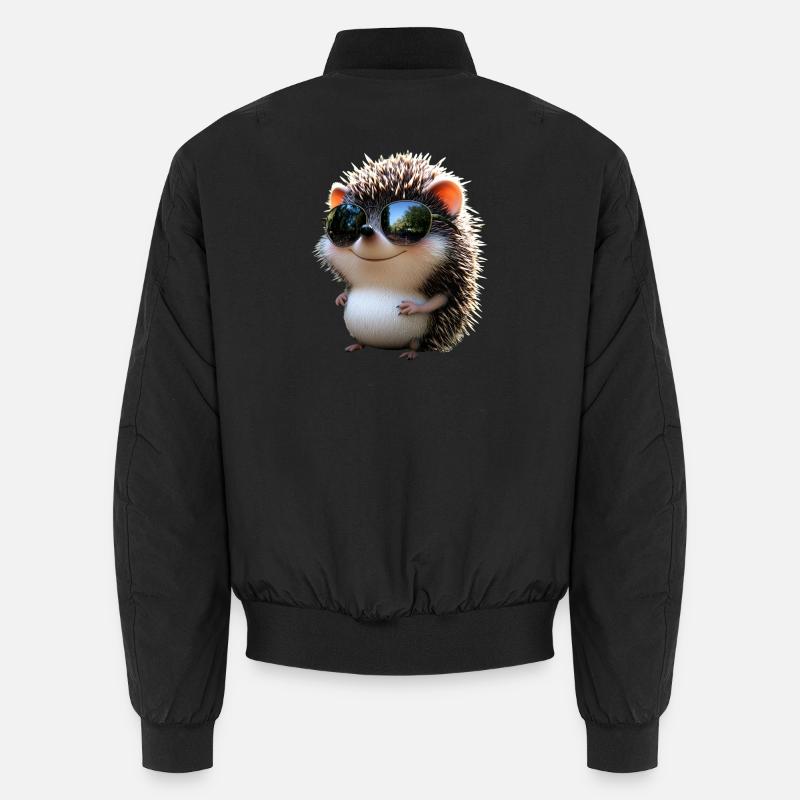 Igel Weißbauchigel Stacheligel Liebe Süßer Igel Unisex Bomberjacke