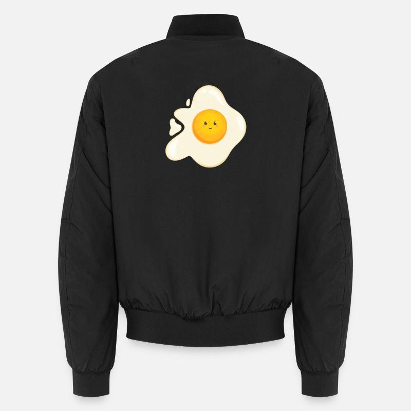 Oeuf au plat sucré - Bomber unisexe - noir