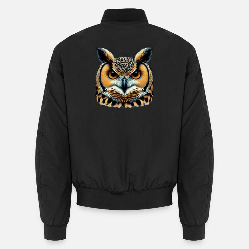Hibou - Bomber unisexe - noir