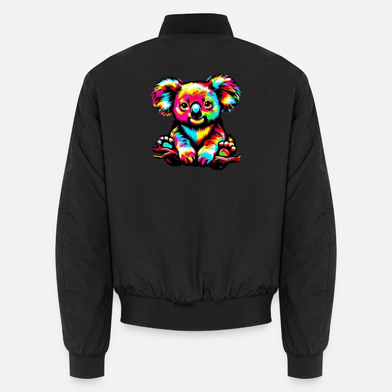 Koala - Unisex Bomber Jacket - black
