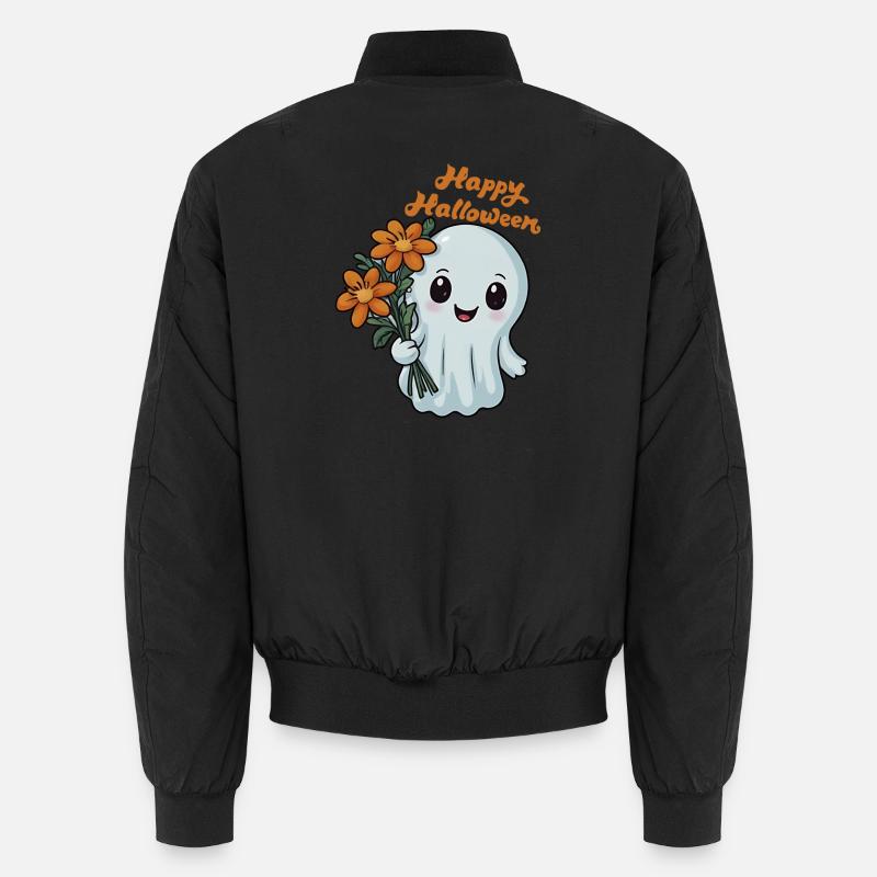 Happy Halloween Gespenst - Spooky Ghost - Unisex Bomberjacke - Schwarz