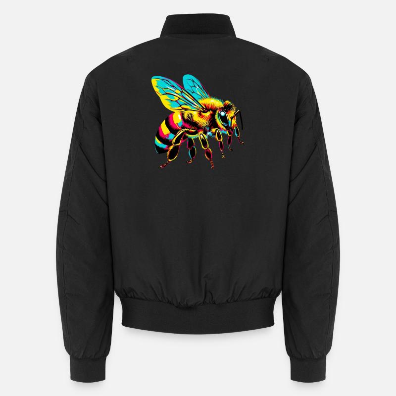 Biene - Unisex Bomberjacke - Schwarz