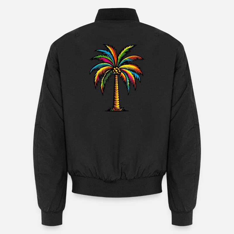 Palme - Unisex Bomberjacke - Schwarz