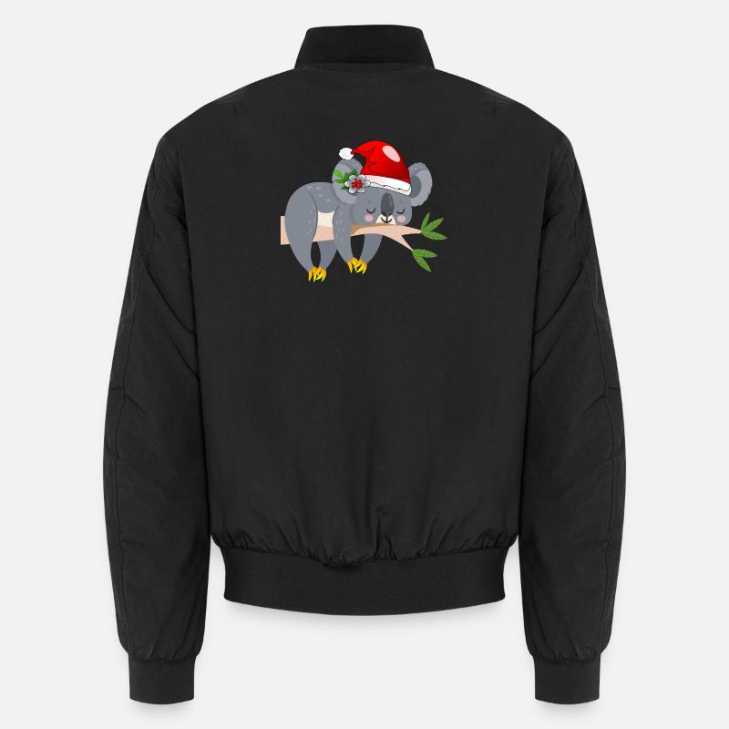 OURS KOALA DE NOËL - Bomber unisexe - noir
