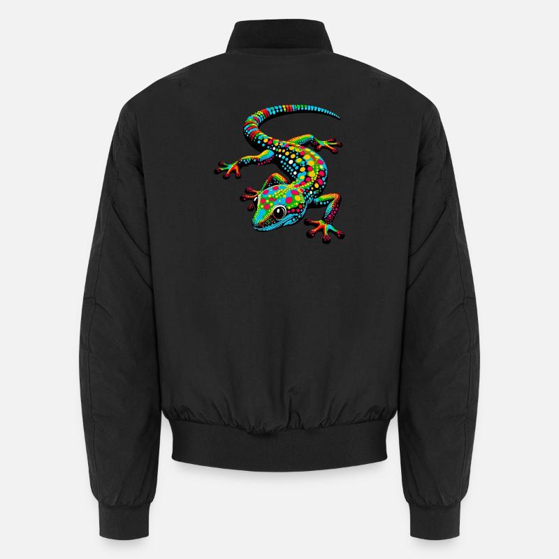 Gecko - Unisex Bomberjacke - Schwarz
