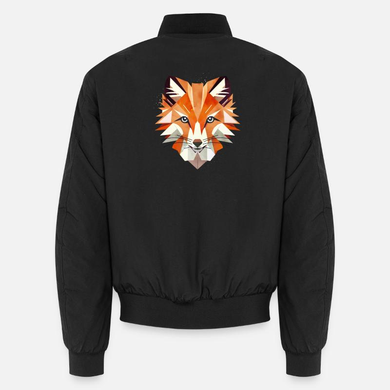 Fascinating fox in warm colours Unisex Bomber Jacket