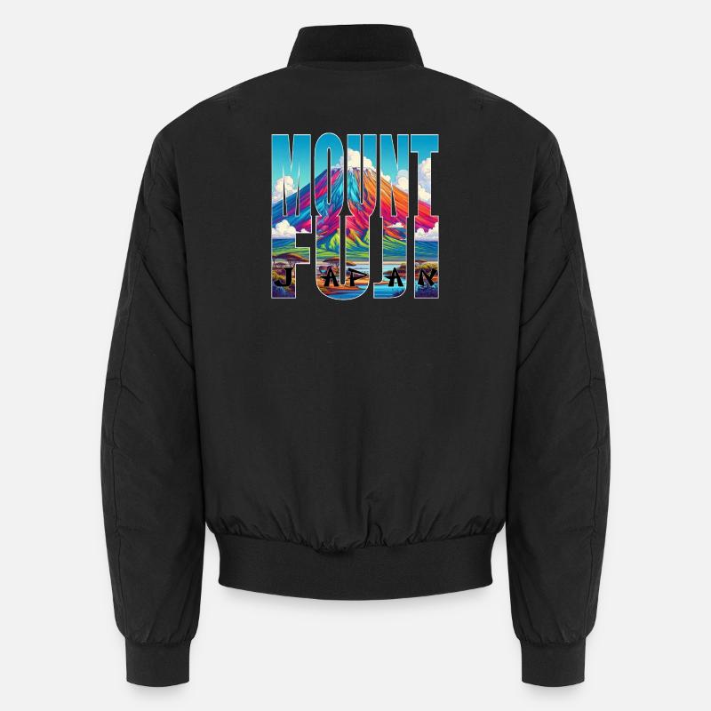 FUJISAN - Unisex Bomberjacke - Schwarz