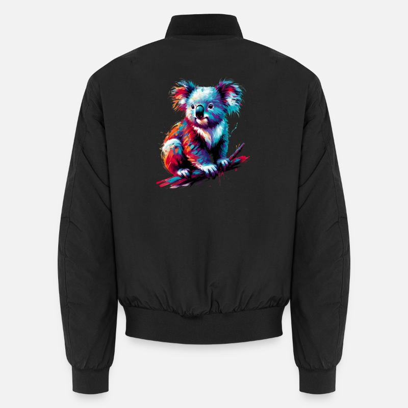 Koala - Unisex Bomberjacke - Schwarz