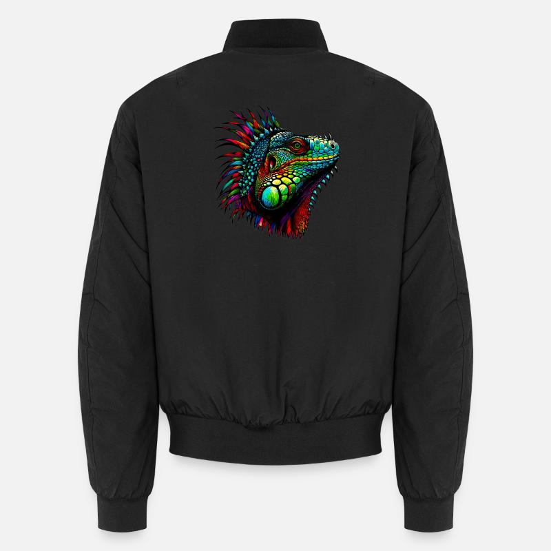Leguan - Unisex Bomberjacke - Schwarz