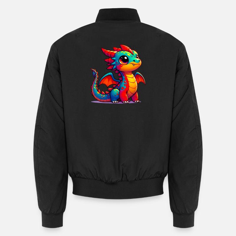 Drache - Unisex Bomberjacke - Schwarz