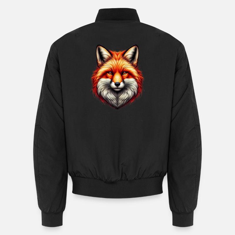 Fuchs - Unisex Bomberjacke - Schwarz