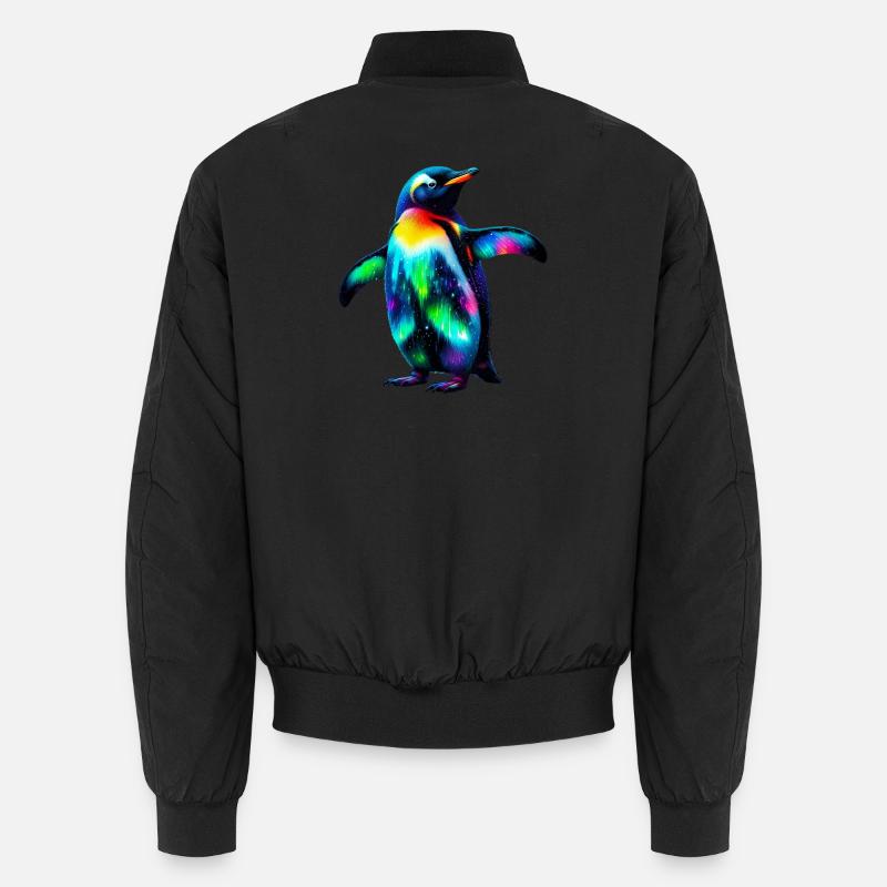 Pinguin - Unisex Bomberjacke - Schwarz